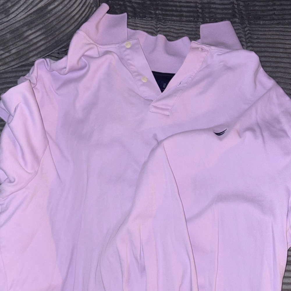Nautica Men's Light Pink Polo Shirt